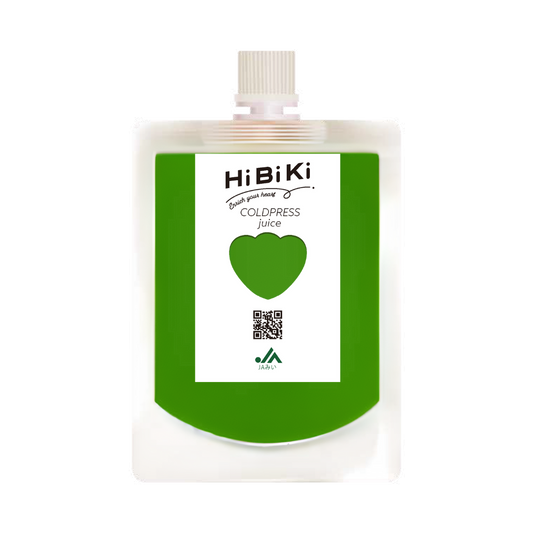 【まもなく発売開始】HiBiKi コールドプレスジュース　小松菜グリーン　100ml　